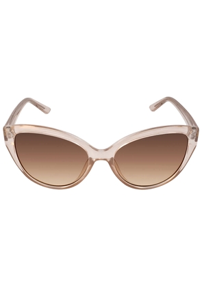 Calvin Klein Brown Gradient Cat Eye Ladies Sunglasses CK19536S 270 55