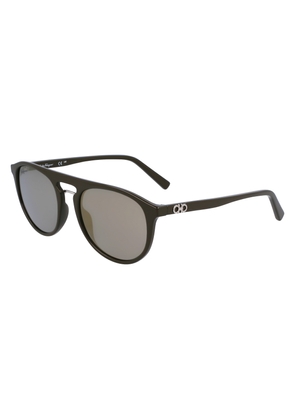 Salvatore Ferragamo Grey Oval Mens Sunglasses SF1090S 324 54