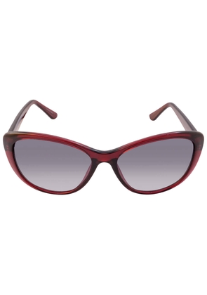 Calvin Klein Grey Gradient Cat Eye Ladies Sunglasses CK19560S 605 57