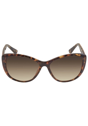Calvin Klein Brown Gradient Cat Eye Ladies Sunglasses CK19560S 235 57