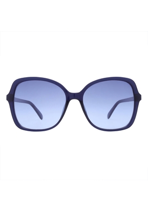 Calvin Klein Blue Gradient Butterfly Ladies Sunglasses CK19561S 410 57