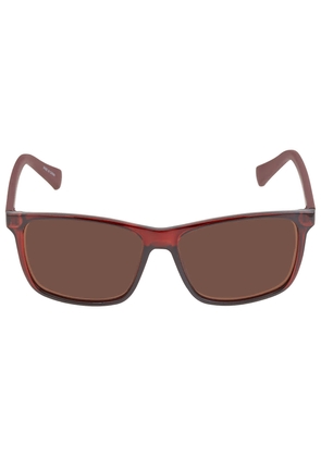 Calvin Klein Brown Rectangular Mens Sunglasses CK19568S 601 58