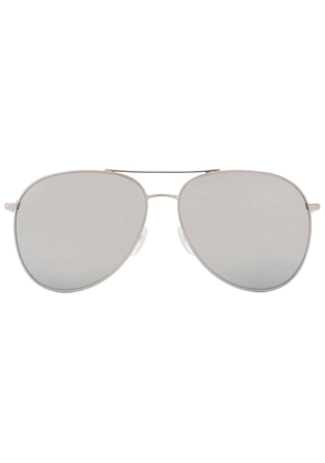 Longchamp Silver Mirror Pilot Ladies Sunglasses LO139S 043 59