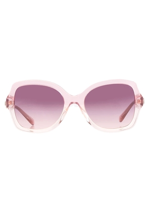 Coach Purple Pink Gradient Butterfly Ladies Sunglasses HC8295 57387W 56