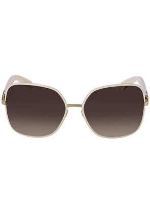 Salvatore Ferragamo Brown Square Ladies Sunglasses SF150S 721 59