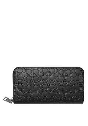 Coach Black Accordion Wallet In Signature Leather
