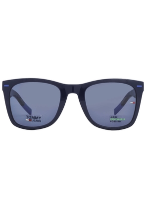 Tommy Jeans Blue Rectangular Unisex Sunglasses TJ 0040/S 0ZX9/KU 51