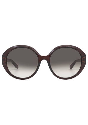 Salvatore Ferragamo Grey gradient Oval Ladies Sunglasses SF1067S 210 57