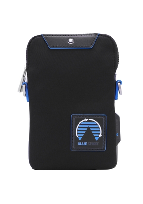 MontBlanc Black Polyamide Blue Spirit Mini Envelope Crossbody Bag