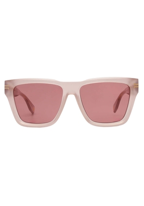 Marc Jacobs Burgundy Square Ladies Sunglasses MJ 1002/S 0FWM/4S 55