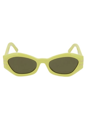 Dior Green Geometric Ladies Sunglasses DIORSIGNATURE B1U 66C0 55