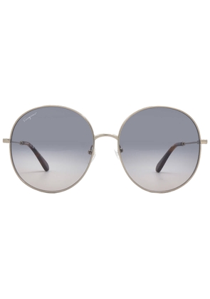Salvatore Ferragamo Blue Gradient Round Ladies Sunglasses SF299S 688 60