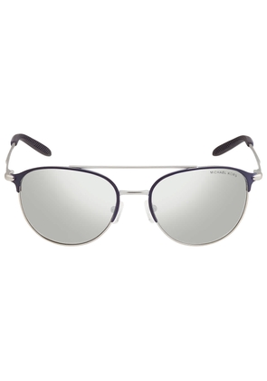 Michael Kors Silver Mirrored Round Mens Sunglasses MK1111 12076G 54