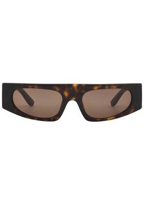 Dolce and Gabbana Dark Brown Browline Ladies Sunglasses DG4411 502/73 54