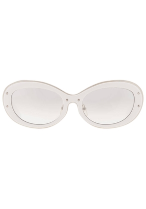 Yohji Yamamoto X Linda Farrow Clear Flash Oval Unisex Sunglasses YYH DRAGONFLY-C3