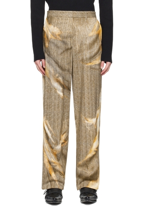 Y/Project Beige Printed Trousers
