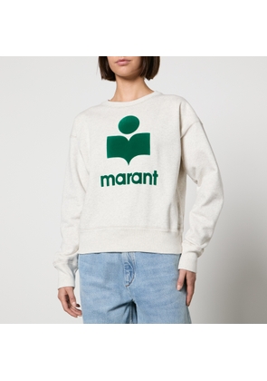 Marant Etoile Mobyli Flocked Logo Cotton-Jersey Sweatshirt - FR 32/UK 4