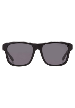 Emporio Armani Polarized Dark Grey Square Mens Sunglasses EA4208 605187 56