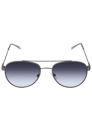 Calvin Klein Blue Gradient Pilot Ladies Sunglasses CK20120S 008 55