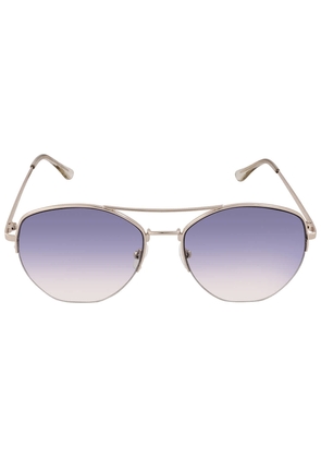 Calvin Klein Blue Gradient Pilot Ladies Sunglasses CK20121S 717 57