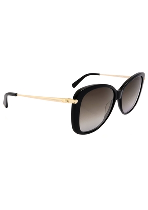 Longchamp Grey Butterfly Ladies Sunglasses LO616S 001 56