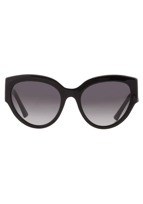 Bvlgari Grey Gradient Oval Ladies Sunglasses BV8258 501/8G 55