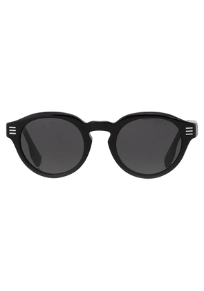 Burberry Dark Grey Round Mens Sunglasses BE4404F 300187 50