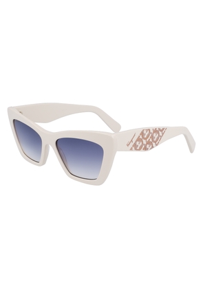 Salvatore Ferragamo Blue Gradient Cat Eye Ladies Sunglasses SF1081SE 103 55