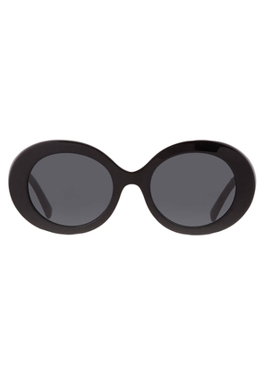 Dolce and Gabbana Darkj Grey Oval Ladies Sunglasses DG4448 501/87 51
