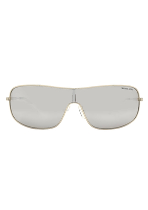 Michael Kors Aix Silver Mirrored Rectangular Ladies Sunglasses MK1139 10146G 38
