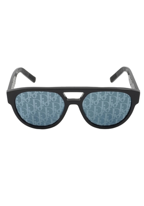 Dior Blue Logo Mirror Pilot Mens Sunglasses DIORB23 R1I 10B8 DM40054 01X 54
