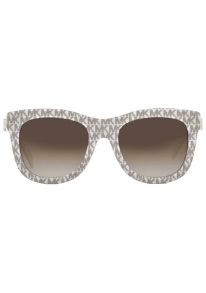 Michael Kors Empire Brown Gradient Square Ladies Sunglasses MK2193U 310313 52
