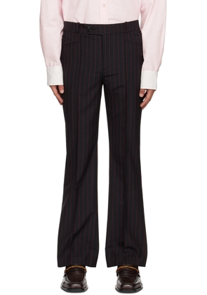 Ernest W. Baker Black Stripe Trousers