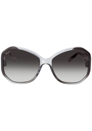 Salvatore Ferragamo Grey Gradient Butterfly Ladies Sunglasses SF942S 007 61