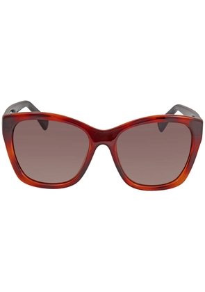 Salvatore Ferragamo Brown Cat Eye Ladies Sunglasses SF957S 214 56