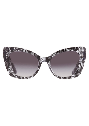 Dolce and Gabbana Grey Gradient Butterfly Ladies Sunglasses DG4405 32878G 53