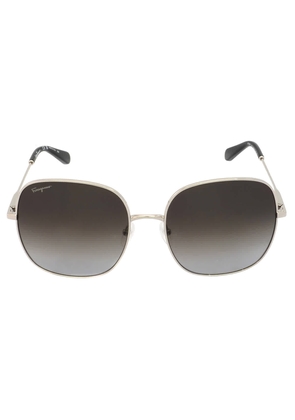 Salvatore Ferragamo Grey Gradient Square Ladies Sunglasses SF300S 041 59