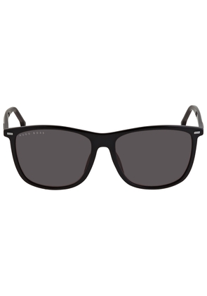 Hugo Boss Grey Rectangular Mens Sunglasses BOSS 1215/F/SK 0807/IR 59