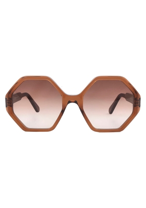 Salvatore Ferragamo Grey Gradient Geometric Ladies Sunglasses SF1070S 210 55