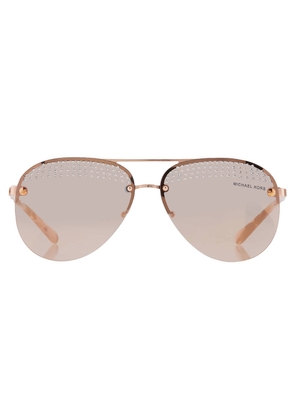 Michael Kors East Side Grey Mirrored Rose Gold Pilot Ladies Sunglasses MK1135B 11084Z 59