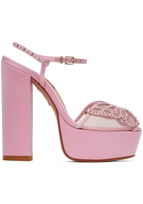 Sophia Webster Pink Farfalla Heeled Sandals