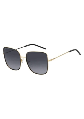Hugo Boss Dark Grey Shaded Butterfly Ladies Sunglasses BOSS 1280/S 02M2/9O 58
