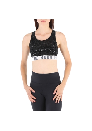 In The Mood For Love Ladies Sequin Sports Cropped Top, Size X-Small