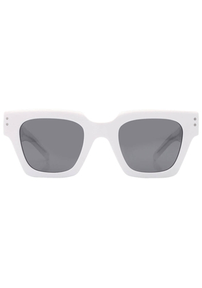 Dolce and Gabbana Grey Mirrored Black Square Mens Sunglasses DG4413 337440 48