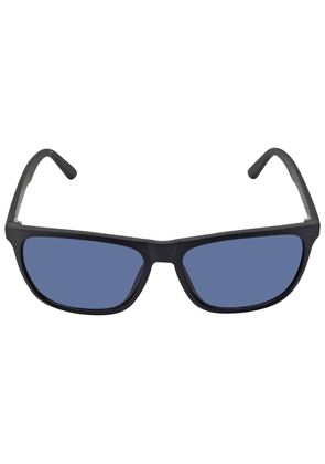 Calvin Klein Blue Rectangular Mens Sunglasses CK20520S 001 57