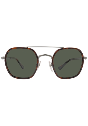 Persol Green Geometric Unisex Sunglasses PO2480S 513/58 50