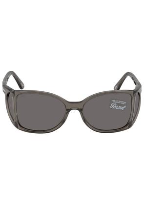 Persol Dark Grey Wrap Unisex Sunglasses PO0005 1103B1