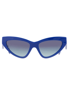 Dolce and Gabbana Azure Gradient Cat Eye Ladies Sunglasses DG4439 311945 55