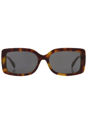 Michael Kors Corfu Dark Grey Rectangular Ladies Sunglasses MK2165 377687 56