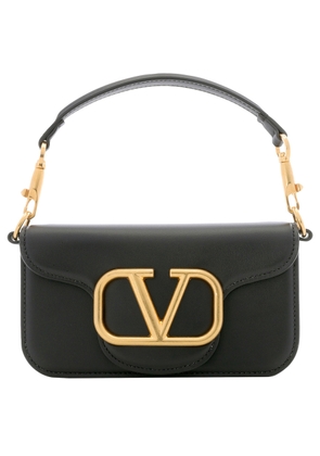 Valentino Black Calfskin Loco Small Shoulder Bag